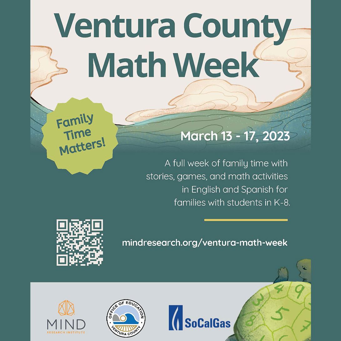  It’s Ventura County Math Week: March 13th - March 17th